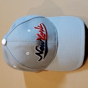 New York grey  Ball cap  preowned great condition one size  adjustable